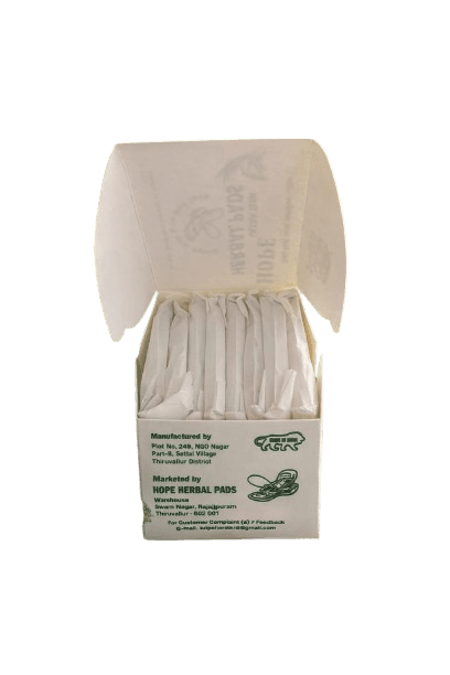 Hope Herbal Pads Open Box